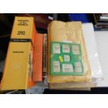 Three books & other items relating to stamp collec