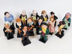 A collection of fourteen Royal Doulton Charles Dic