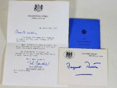 A Downing Street letter from John Gardner with han