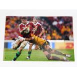A hand signed Jamie Heaslip rugby photograph as ac