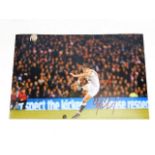 A hand signed Owen Farrell rugby photograph as acq