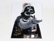 A hand signed Dave Prowse photograph as acquired b