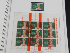 An album stamps commemorating the Queen Mothers 80