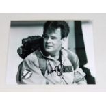 A hand signed Dan Aykroyd photograph on Ghostbuste