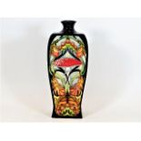 A Moorcroft pottery vase with mushroom design by V