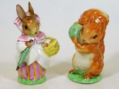 A Beswick Beatrix Potter Mrs. Rabbit gold backstam