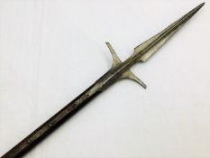 A 15thC. bar spear polearm approx. 86.75in