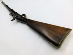 A 19thC. three band Enfield percussion rifle muske