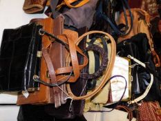 A collection of ten handbags including JR Miami