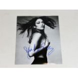 A hand signed Jennifer Lopez photograph as acquire