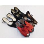 Four pairs of ladies fashion shoes