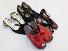 Four pairs of ladies fashion shoes