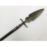 A 16thC. bar spear polearm approx. 86in