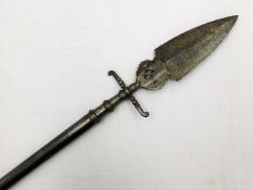 A 16thC. bar spear polearm approx. 86in