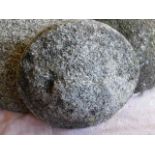 A granite mushroom top approx. 20in in diameter