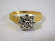 An 18ct gold diamond ring