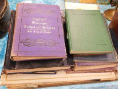 A quantity of books relating to Exeter