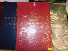 Three New Zealand collectors stamp albums