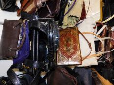 A collection of ten handbags including Tula