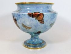 A Carltonware Armand lustreware tazza with butterf