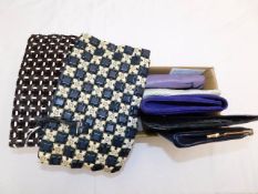 Seven mixed clutch bags including 1960's
