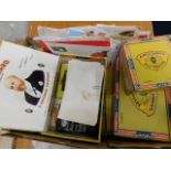 A boxed large quantity of stamps on paper & relate