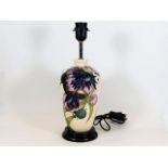 A Moorcroft pottery lamp base Celestial Bouquet by