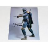 A hand signed Boba Fett as played by Jeremy Bulloc