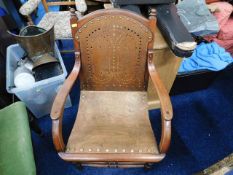 An early 20thC. bentwood armchair