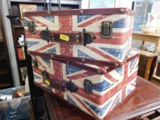 Two retro style Union Jack cases