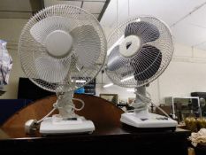 Two electric fans