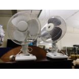 Two electric fans