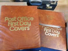 Two large Post Office first day cover albums & one