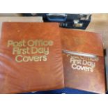 Two large Post Office first day cover albums & one