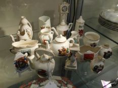 A small selection of crested ware