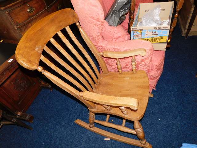 A early/mid 20thC. rocking chair
