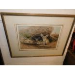 Two framed 19thC. prints after Joseph Wolf