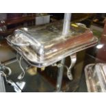 A 19thC. silver plated table food warmer