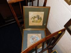 Two framed childrens prints