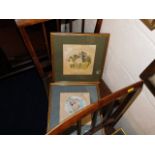 Two framed childrens prints