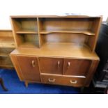 A retro G-Plan teak sideboard with cupboards