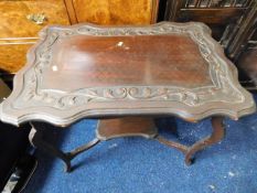 A decorative Edwardian occasional table