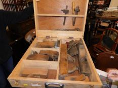 A carpenters box with tools