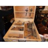 A carpenters box with tools