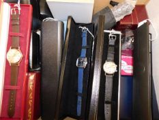 A boxed quantity of 23 gents wristwatches includin