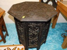 A c.1900 Anglo Indian carved table