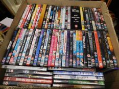 A boxed quantity of DVD's
