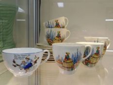 A 1920's nursery cup & a selection of other wares