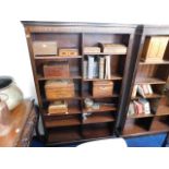 A large mahogany bookcase