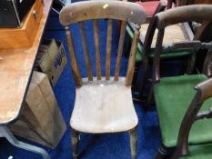 A c.1900 farmhouse chair